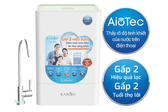 Máy lọc nước RO Karofi KAQ-U98 10 lõi